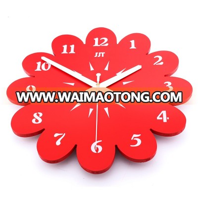 Mini Children MDF Wall Clock Party Gift Cheap Fancy home decor